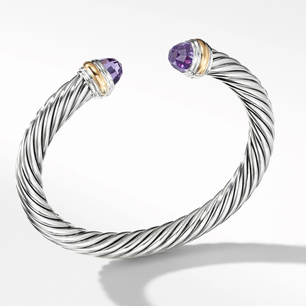 David Yurman Cable Bracelet - Amethyst